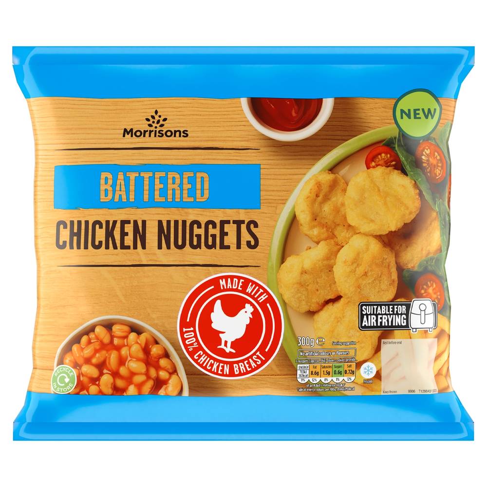 Morrisons Battered Chicken Nuggets (300g)