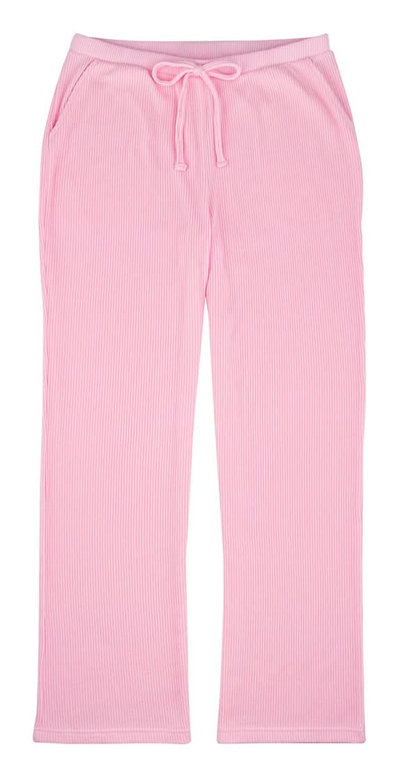 Bobbie Brooks Ribbed Sleep Pant Pink