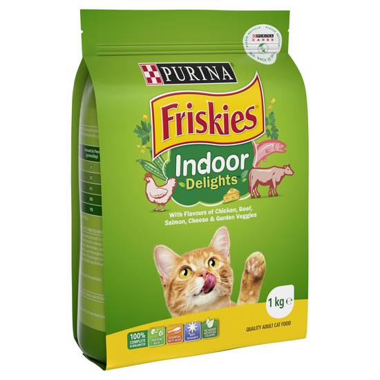 Friskies Delight Indoor Adult Dry Cat Food 1kg