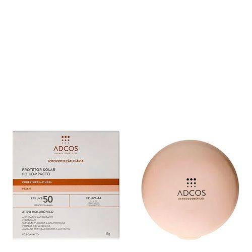 Adcos · Pó compacto fps 50 hialurônico peach (11 g)