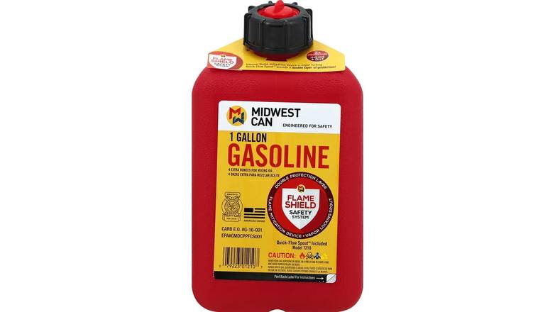 Midwest Plastic Gasoline Container