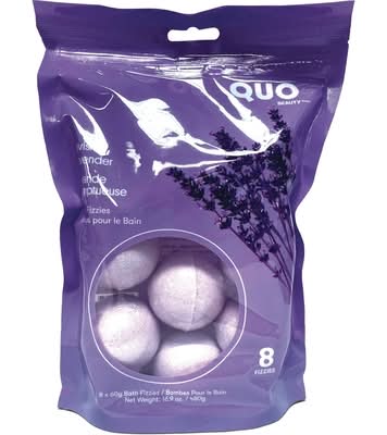 Quo beauty bombes de bains somptueuse - luxurious bath bombs (8 unités) (lavande)