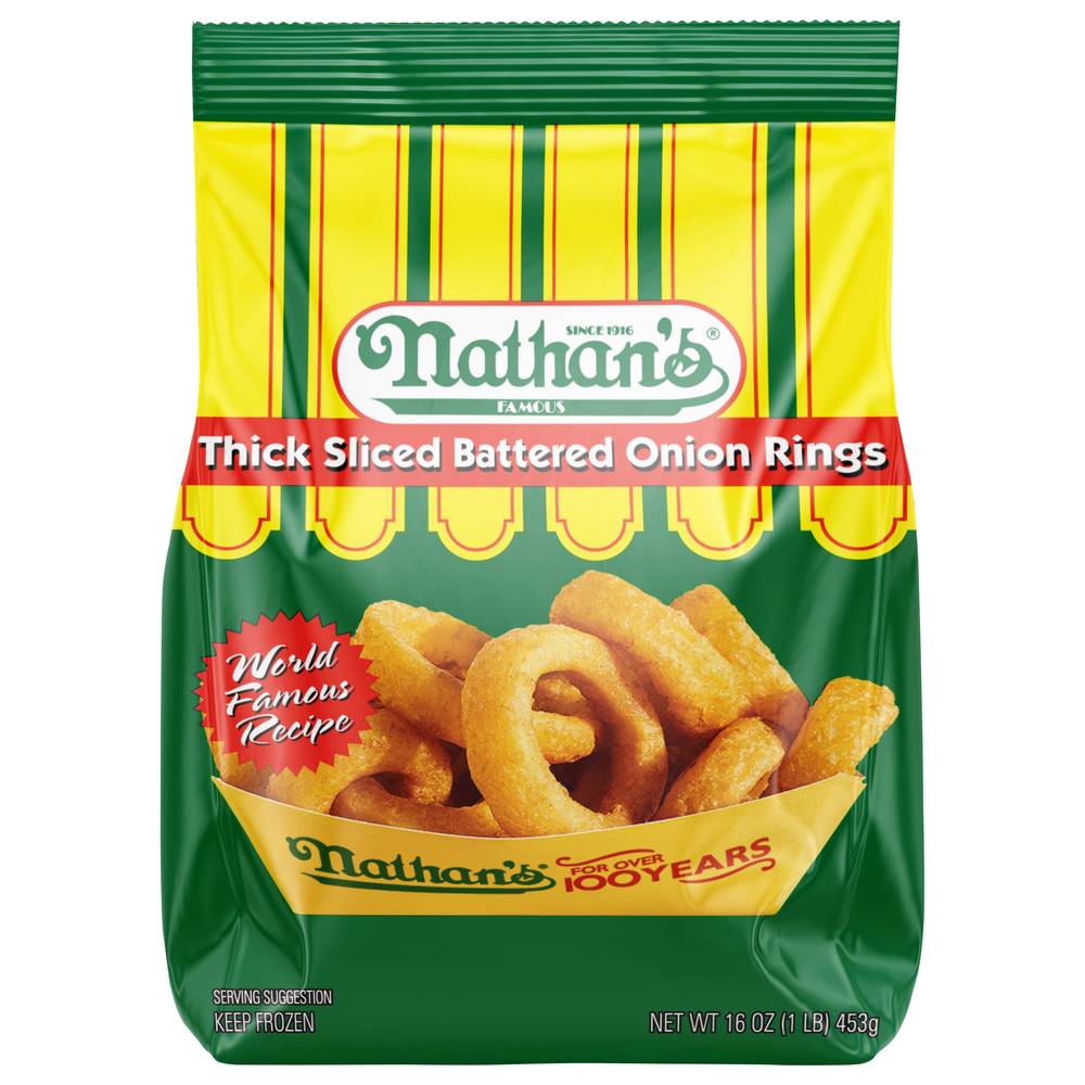 Nathan's Thick Sliced Battered Onion Rings (1 lbs)