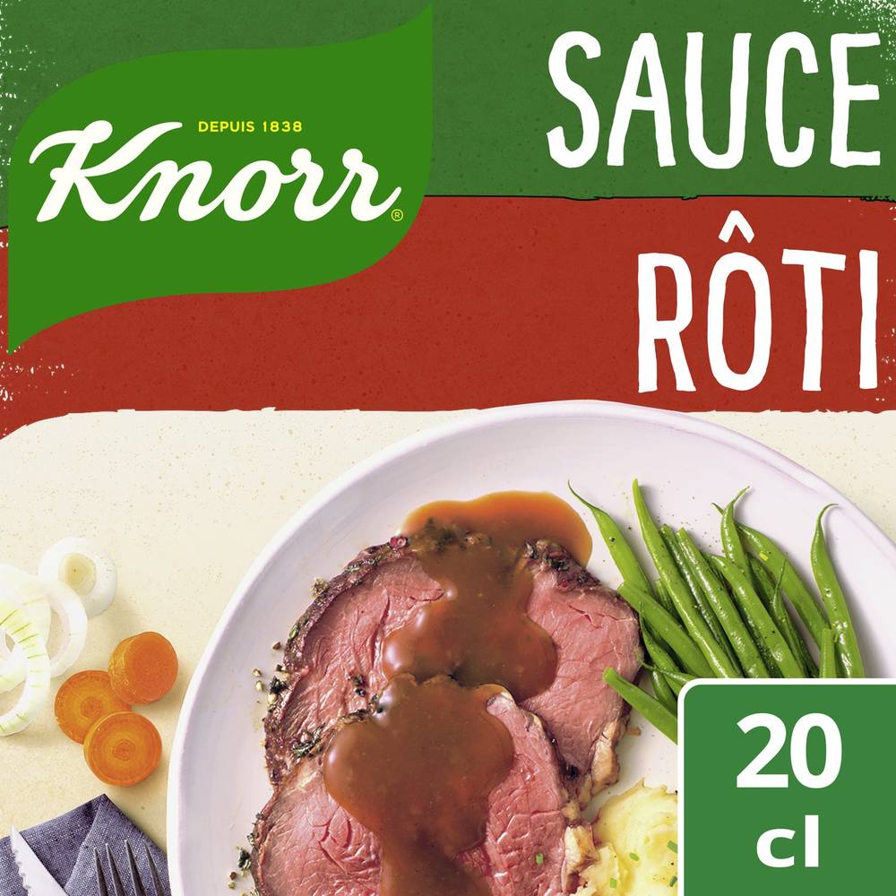 Sauce déshydratée liée pour rôti KNORR - le sachet de 20g