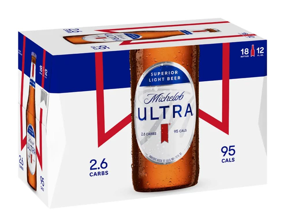 Michelob Ultra Superior Light Beer - 18 Pack