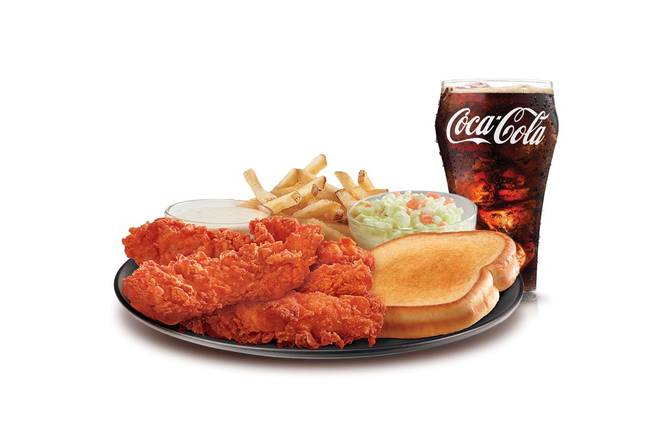 3 Piece Nashville Hot Hand-Breaded Chicken Tender Platter