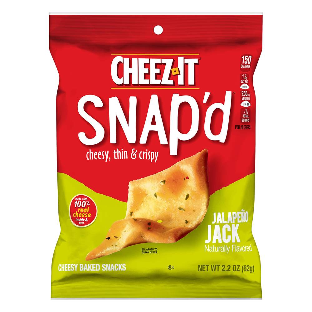 Cheez-It Snap'd Jalapeno Jack Baked Snacks (2.2 oz)