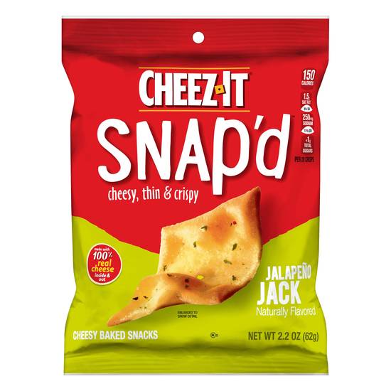 Cheez-It Snap'd Jalapeno Jack Baked Snacks (2.2 oz)