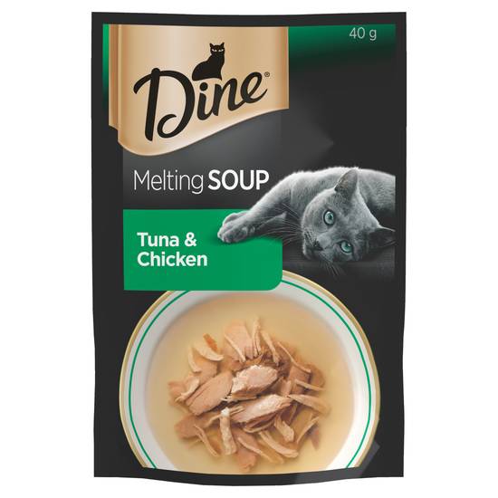 Dine Melting Soup Tuna & Chicken Wet Cat Food Pouch 40 Gram