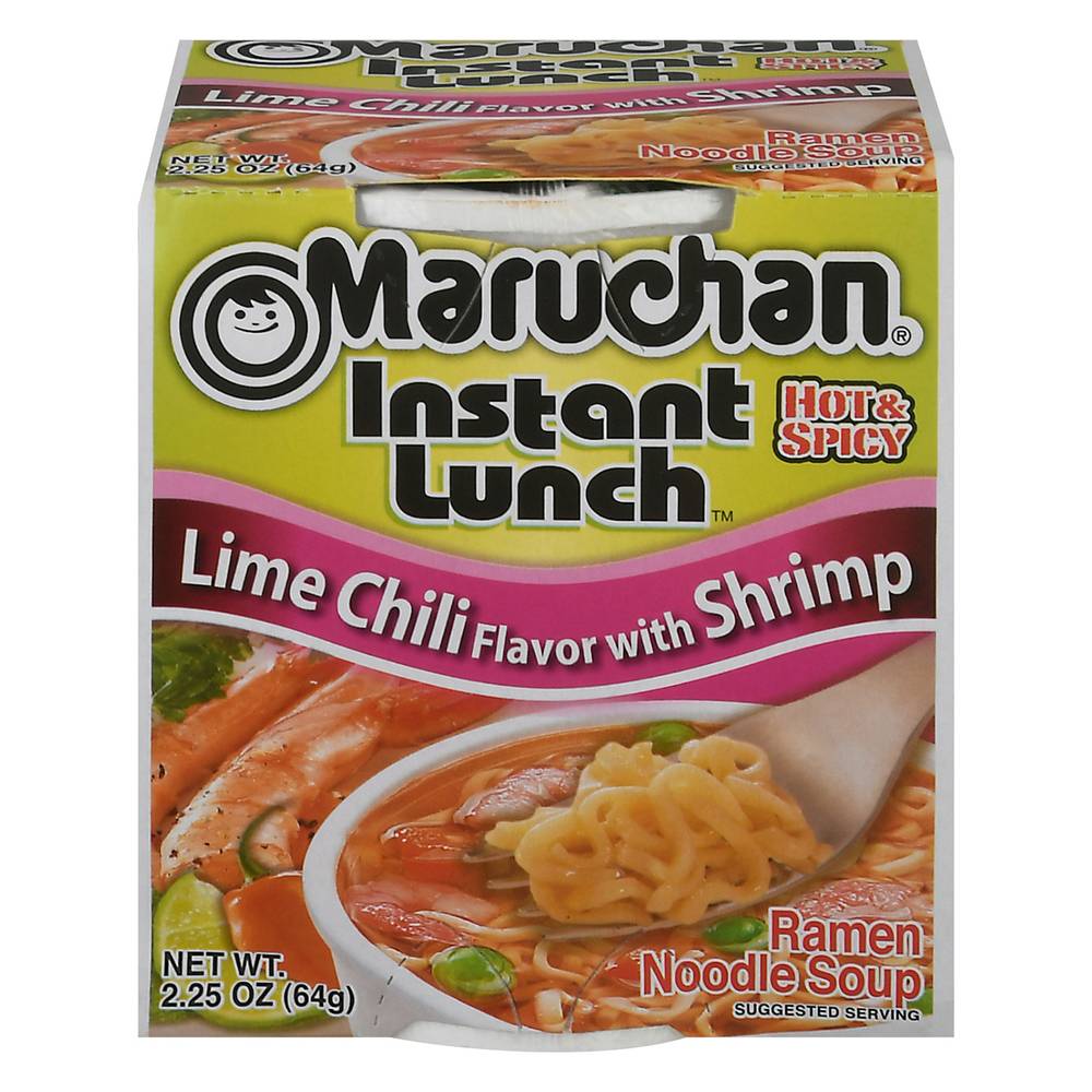 Maruchan Instant Lunch With Shrimp Ramen Noodles Soup, Lime Chili (2.25 oz)