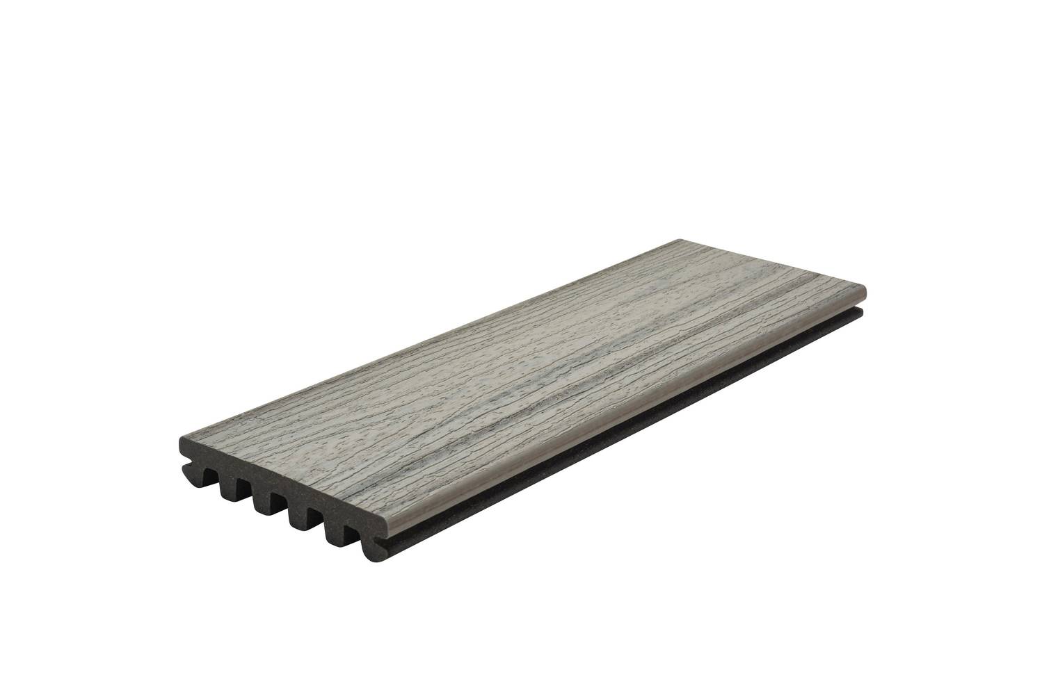 Trex Enhance Naturals 1-in x 6-in x 12-ft Foggy Wharf Grooved Composite Deck Board | FW010612E2G01