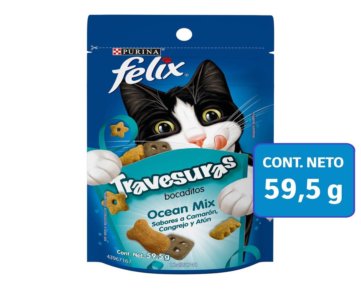 Felix · Bocaditos, camarón salmón y atún (59 g)