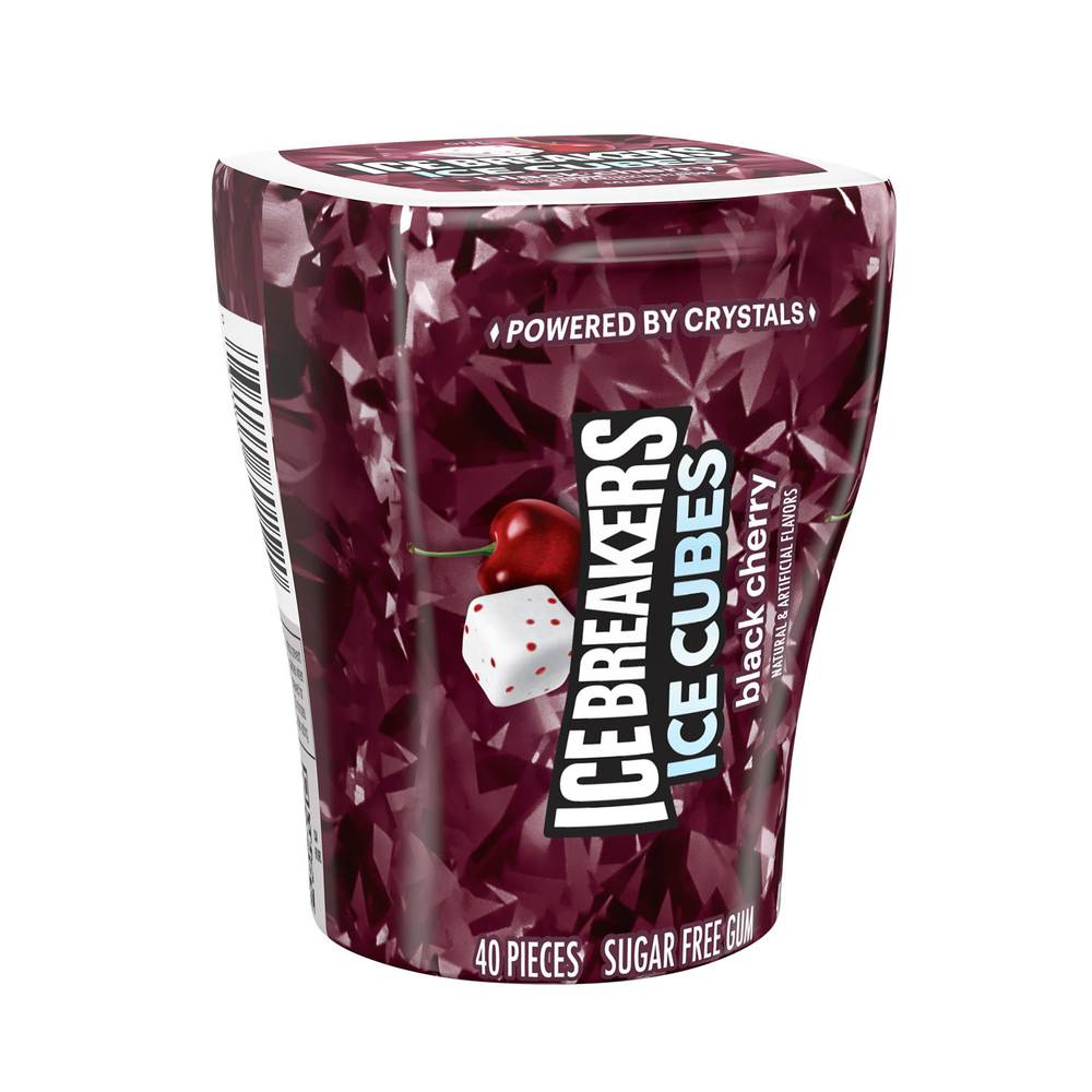 Ice Breakers Ice Cubes Black Cherry Flavored Sugar Free Gum (0.7 oz)