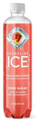 Sparkling Ice Peach Nectarine Sparkling Water 17oz Bottle