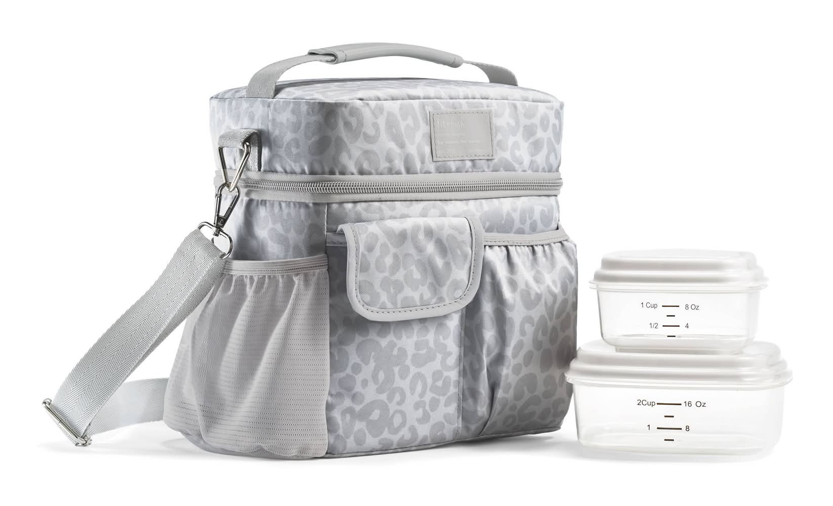 Fit & Fresh Montauk Lunch Kit, Feline Fine Stone Gray