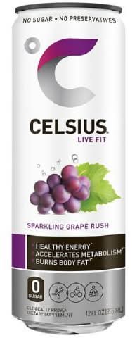 Celsius Sparkling Grape Rush Fitness Drink (12 fl oz)