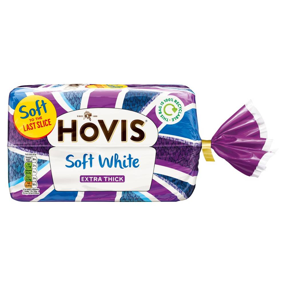 Hovis Soft White Extra Thick Bread (800g)