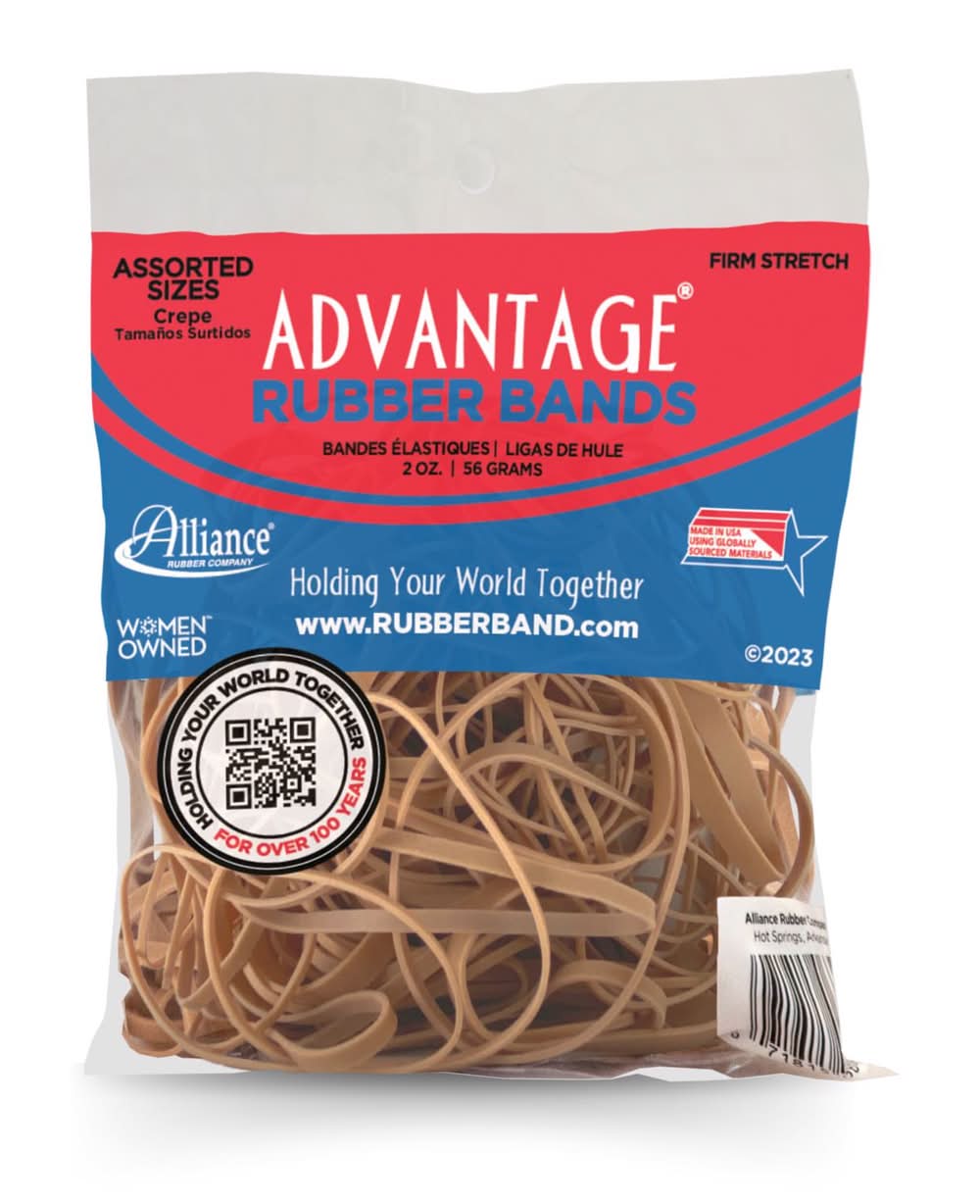 Alliance Rubber Advantage Assorted Sizes Rubber Bands 2 Oz