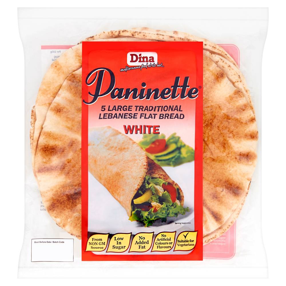 Dina White 12 Inch Paninette Flatbread 5S