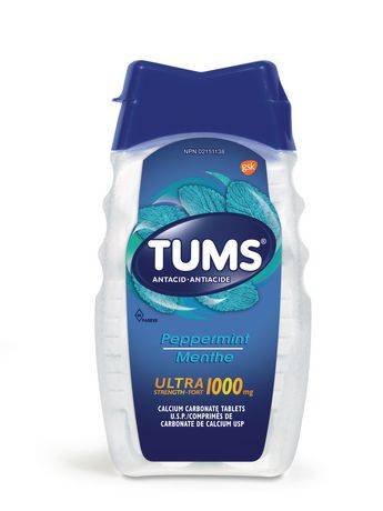 Tums Ultra Strength Antacid Peppermint Tablets