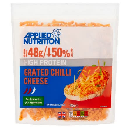 Applied Nutrition High Protein Grated Chilli Cheese (180g)