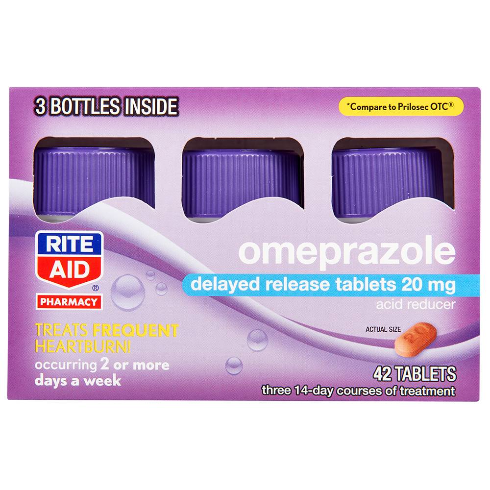 Rite Aid Omeprazole Delayed Release Tablets (3 ct)