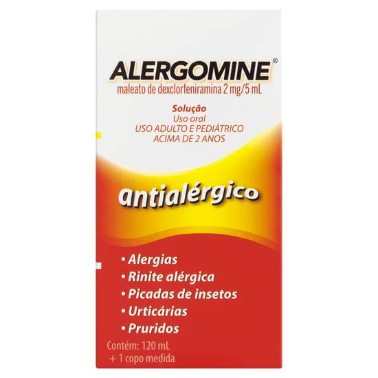 Cimed alergomine 2mg/5ml solução oral (120 ml)
