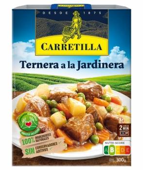 Ternera a la jardinera Carretilla 300 g.