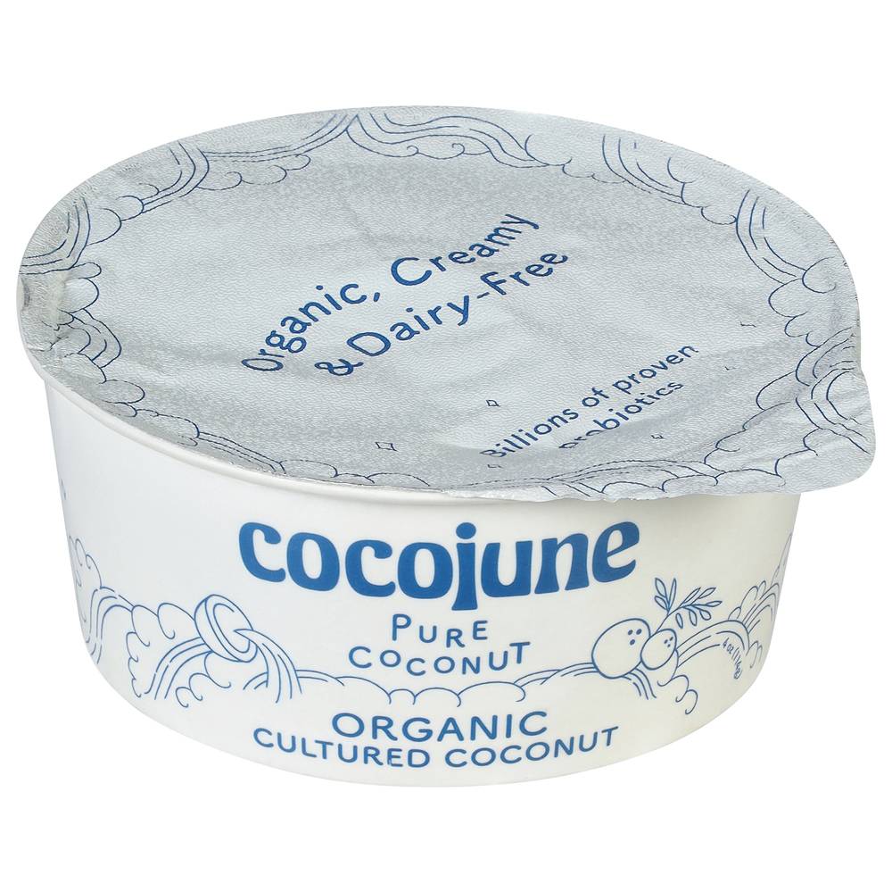 Cocojune Pure Organic Cultured Yogurt, Coconut (4 oz)