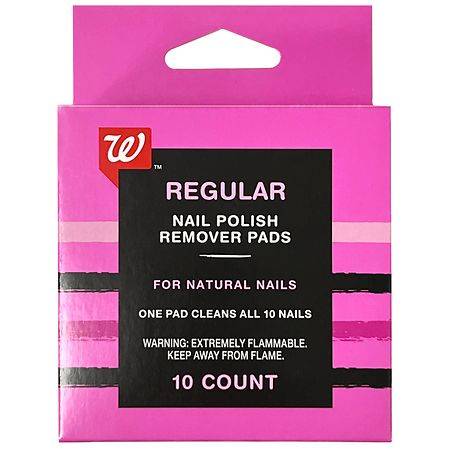 Walgreens Regular Nail Polish Remover Pads (10 ct)