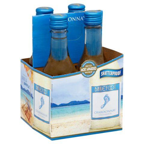 Barefoot Chardonnay 4 Pack 187mL