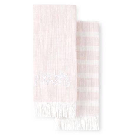 HOMETRENDS Kitchen Towels, 2 Pack