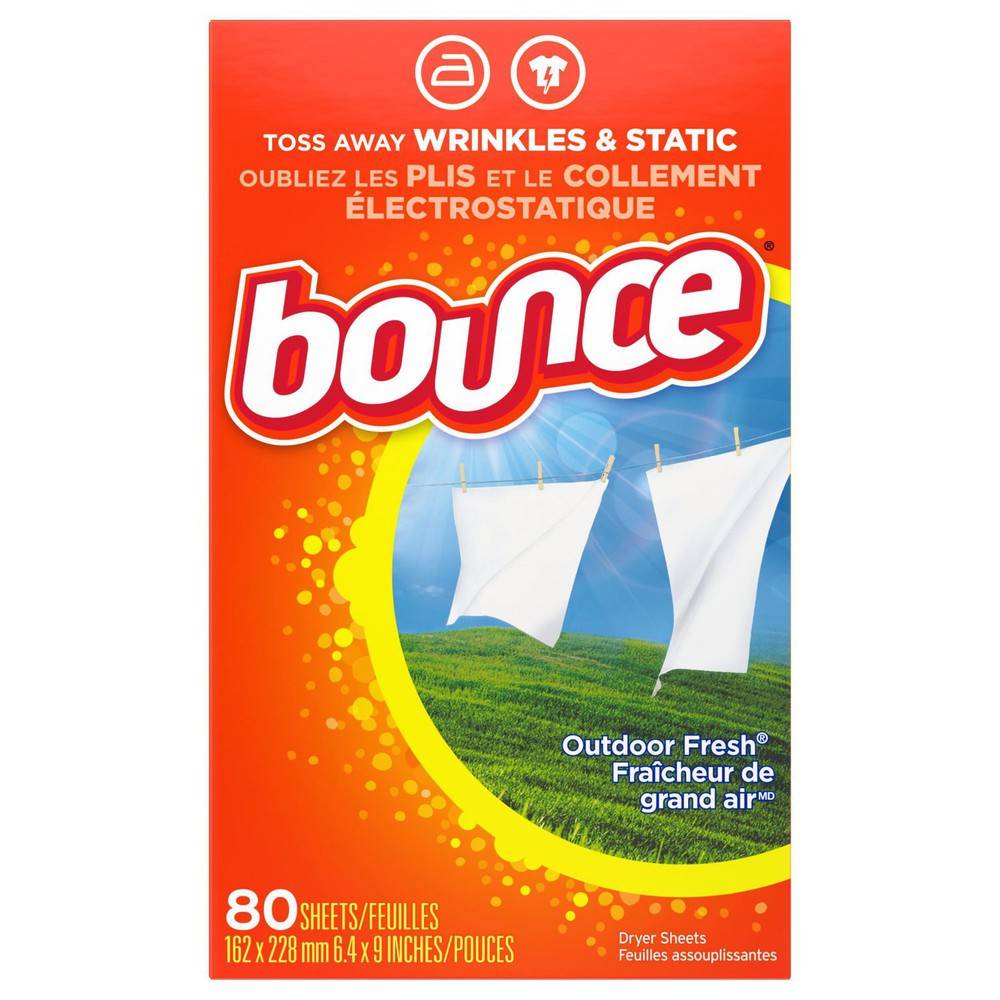 Bounce Fabric Softener Dryer Sheets (80 units)