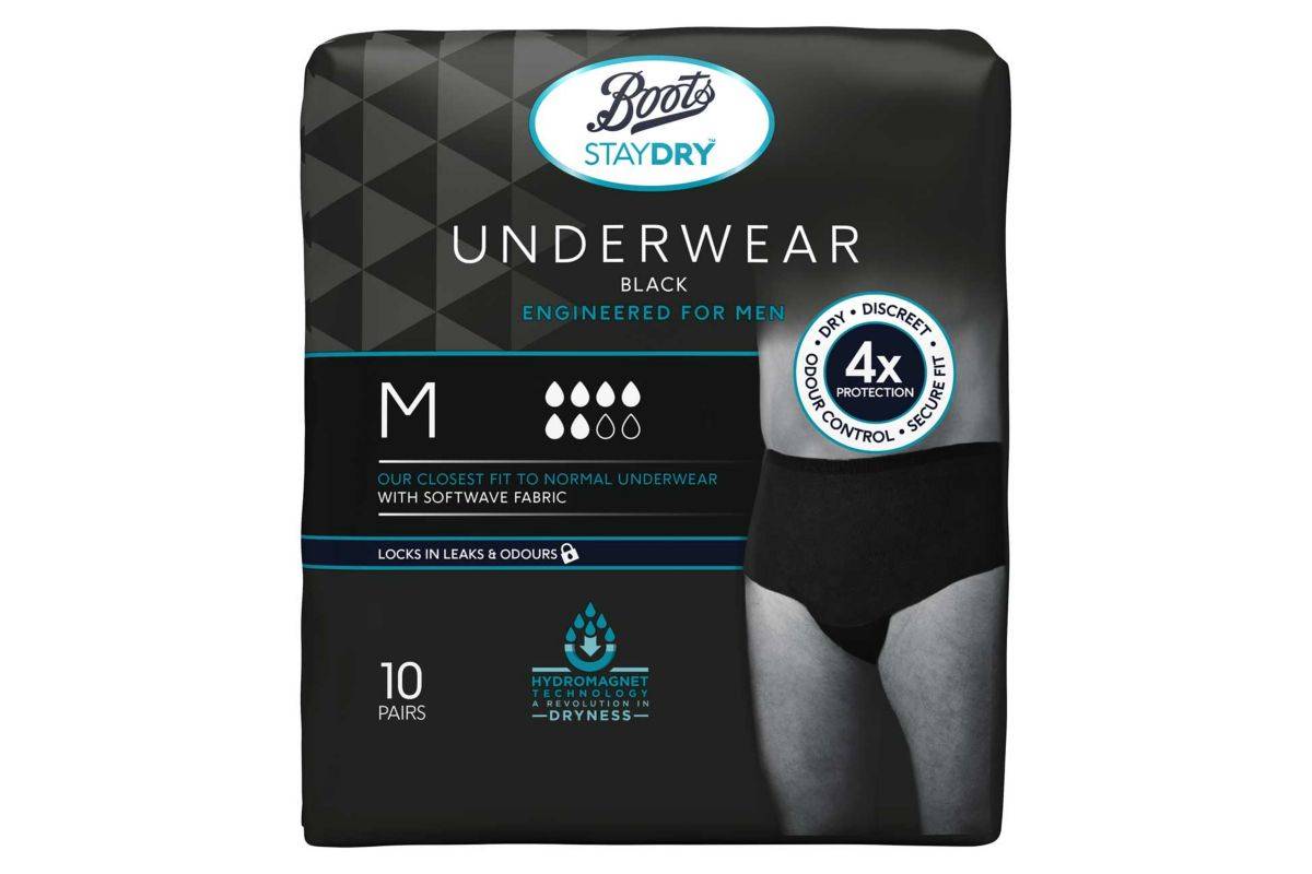 Boots M, Staydry Underwear Pair (10 pack)