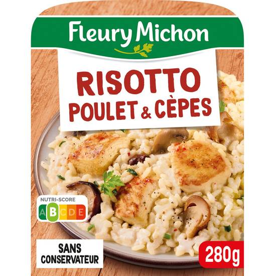 Fleury Michon - Plat cuisiné risotto au poulet et aux cèpes