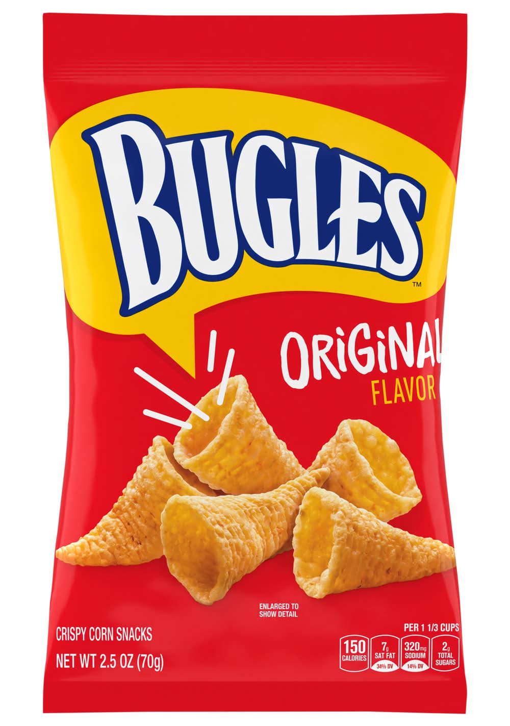 Bugles Original Crispy Corn Snacks (2.5 oz)
