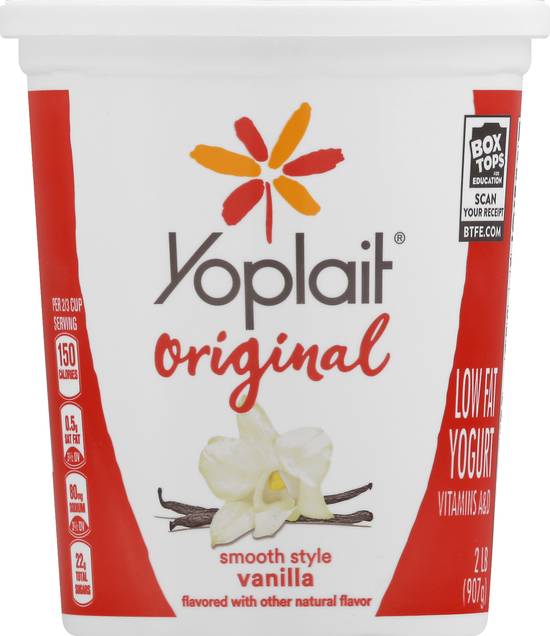 Yoplait Original Low Fat Smooth Style Vanilla Yogurt