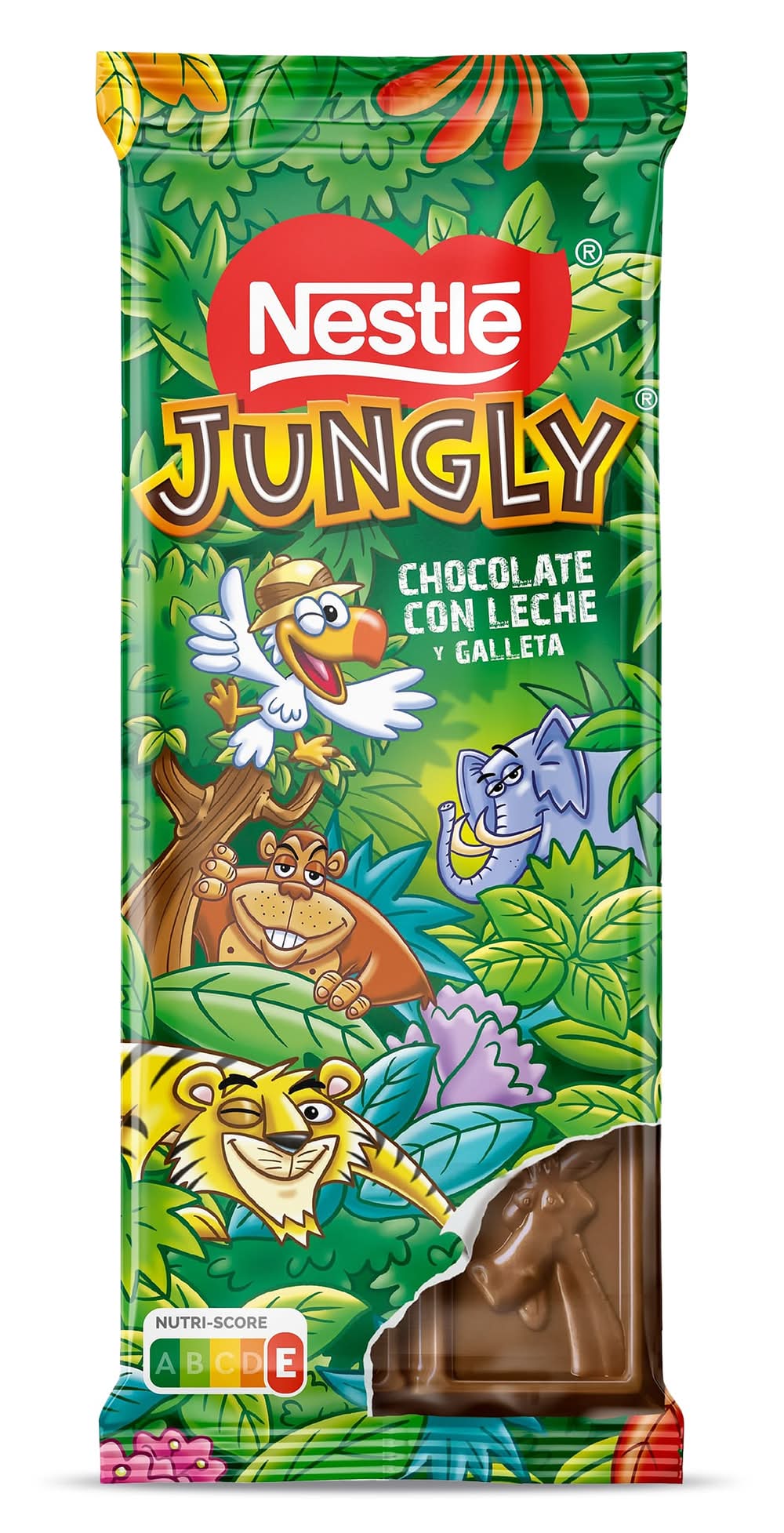 Chocolate Con Leche Y Galleta Nestlé Jungly 90 G