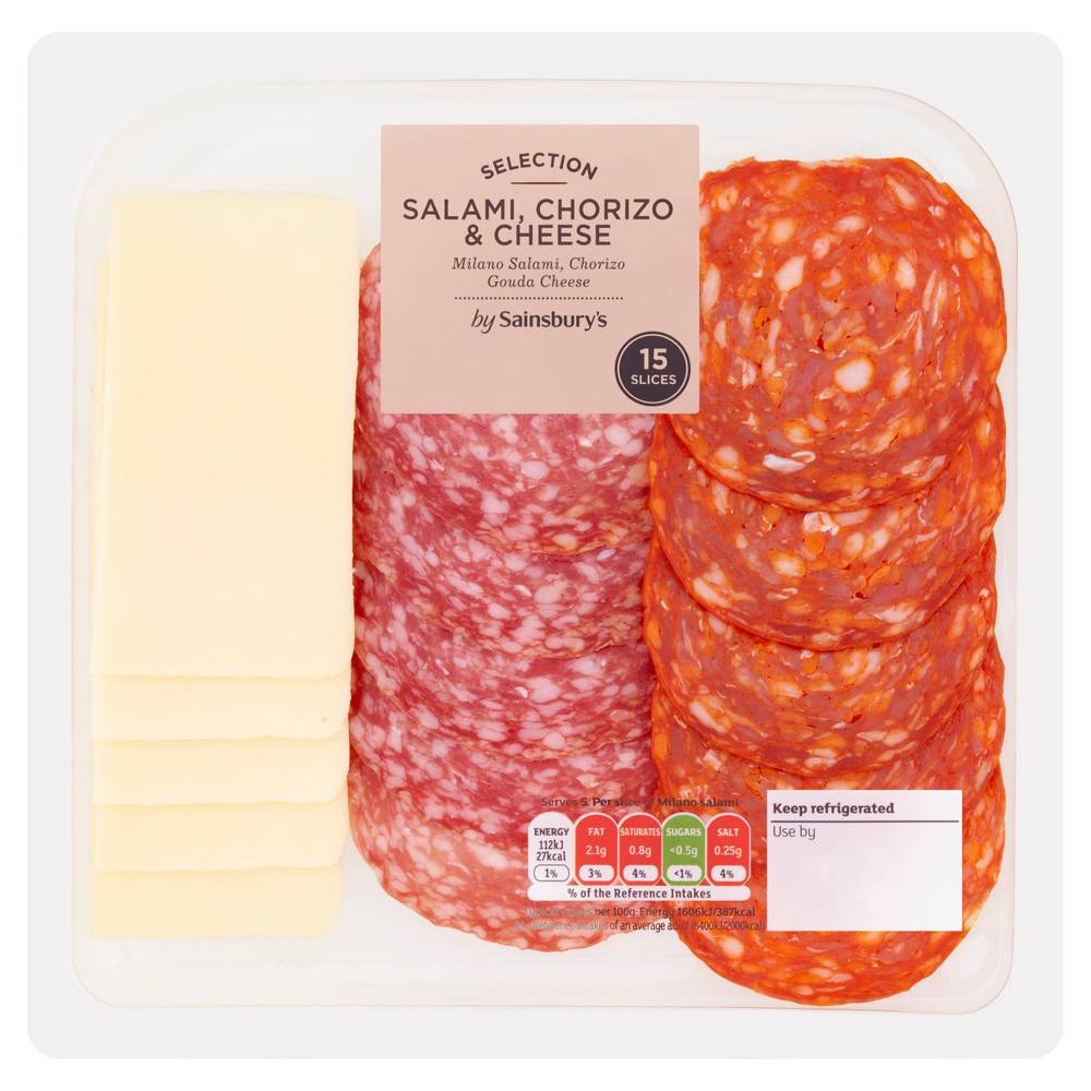 Sainsbury's Continental Meat & Cheese Selec 120g