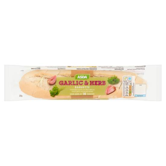 ASDA Garlic & Herb Baguette (210g)