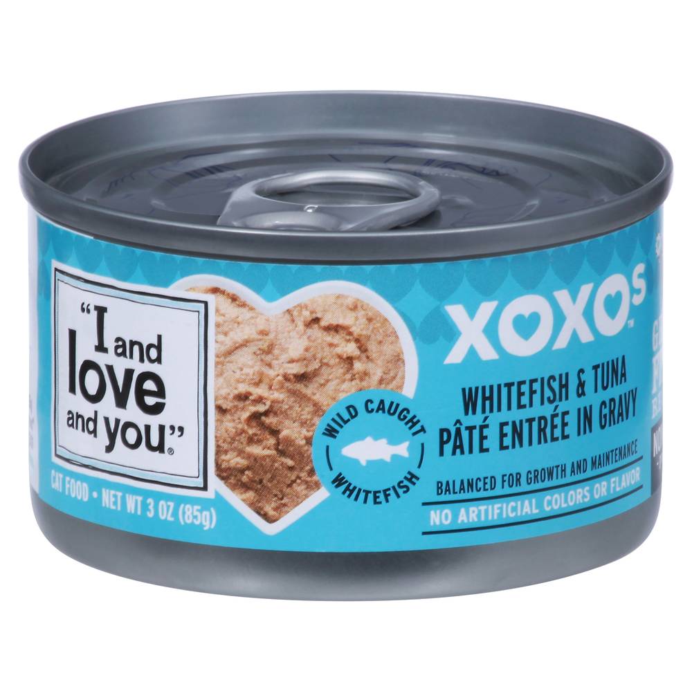 I and love and you Xoxos Pate in Gravy Cat Food, Whitefish & Tuna (3 oz)