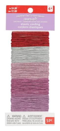 Valentine'S Metallic Elastic Cordings By Creatology
