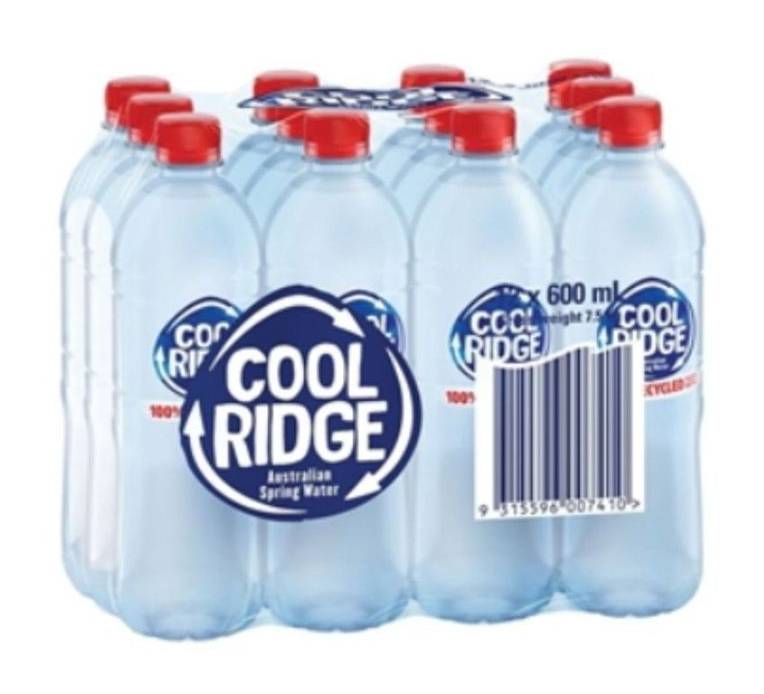 Cool Ridge Water 600mL x 12 pack