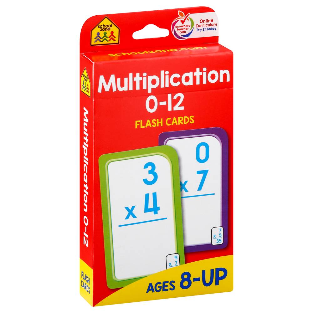 School Zone Multiplication 0-12 Flash Cards (1.38 lbs)