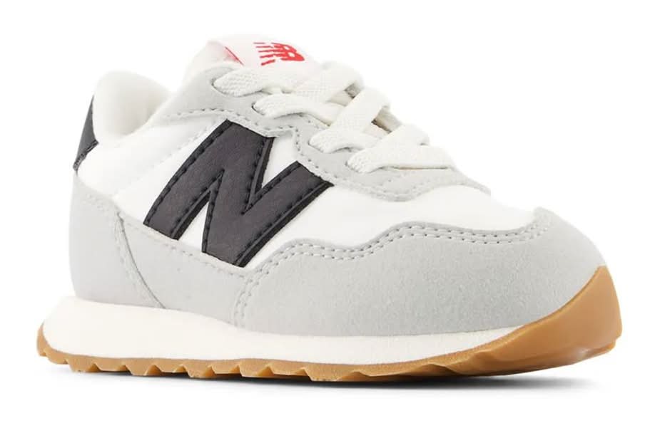 New Balance 237 Slip-On Sneaker - Kids' (White/Black Wide - 8 Toddler)