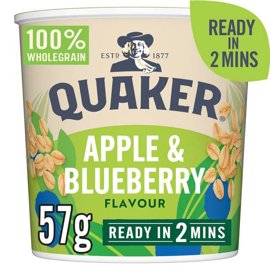 Quaker Oat So Simple Apple & Blueberry Porridge Pot 57g
