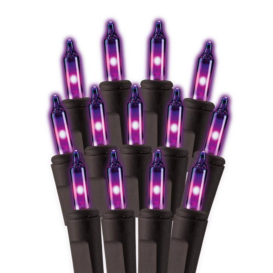 Party City Incandescent Plastic String Lights (purple)