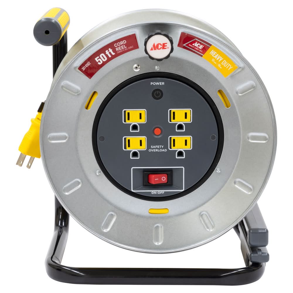 ACE 50 Ft. L Metal Cord Reel