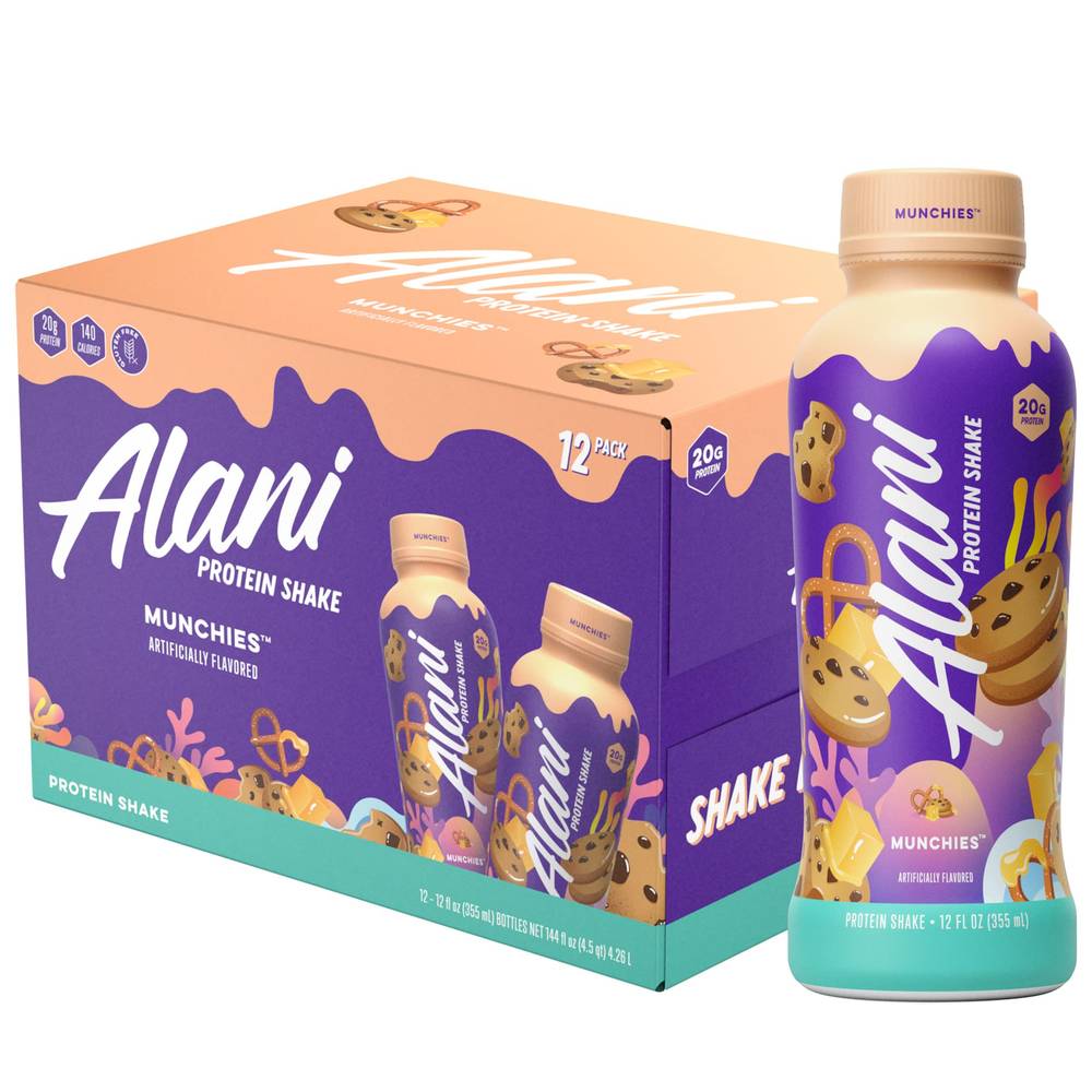Alani Protein Shakes, Munchies, 12-pack