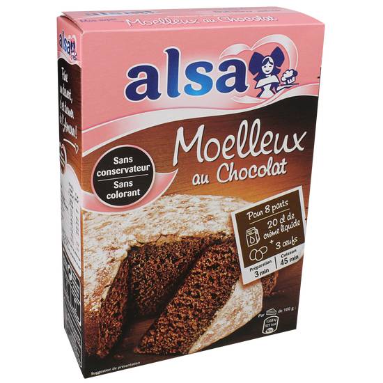 Alsa - Préparation gâteau moelleux chocolat